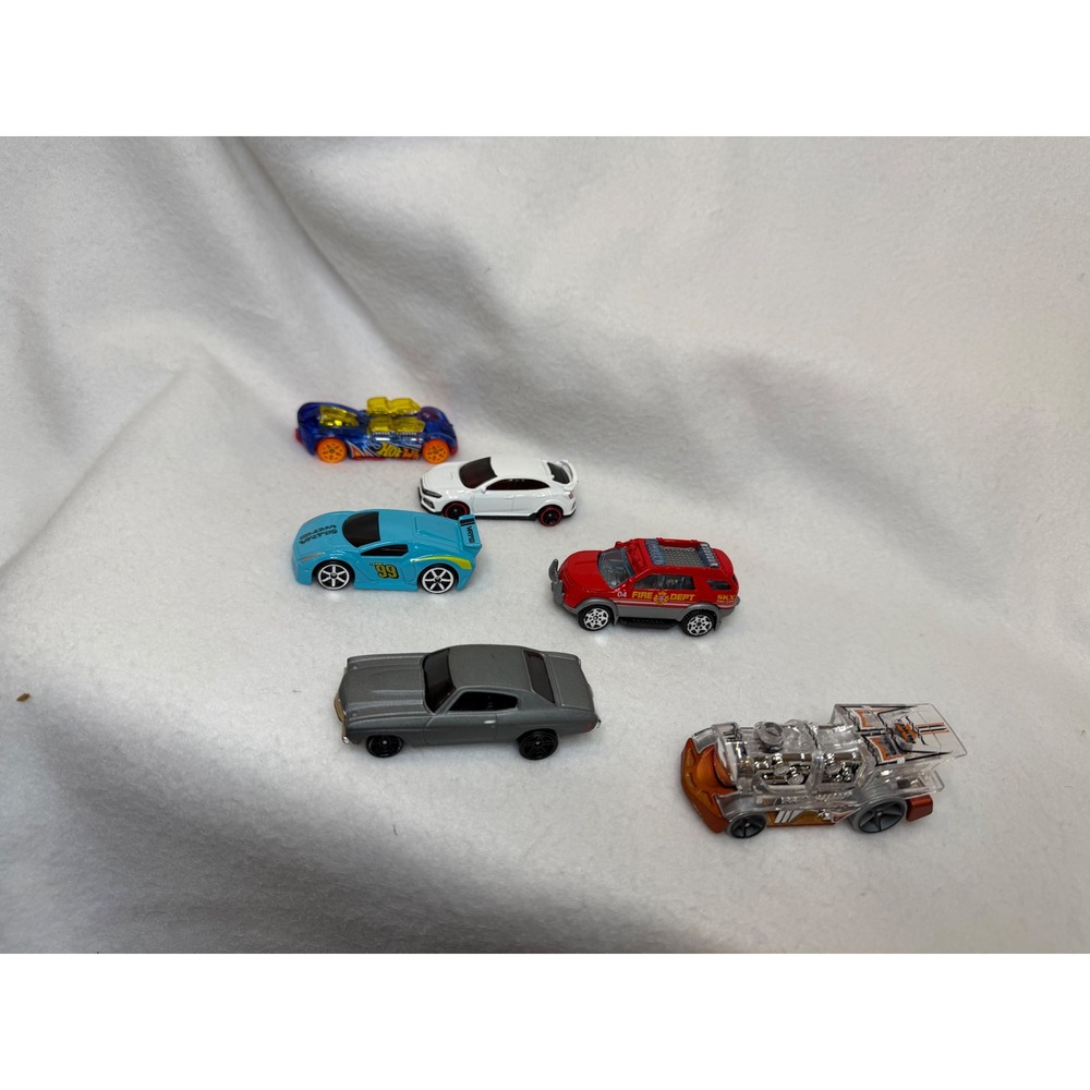 Hot Wheels Diecast Car Lot 6pc What-4-2 Honda Civic Type R 70 Chevelle SS 1/64